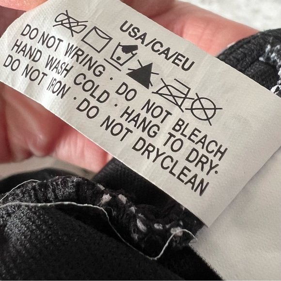 CocoShip Womens 14 Retro Ruched Ruffle Tie Knot Front Top in Gingham Black White - Picture 7 of 9